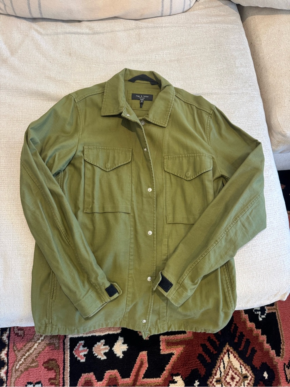 rag & bone - Olive Green Men's Jacket (Size M)